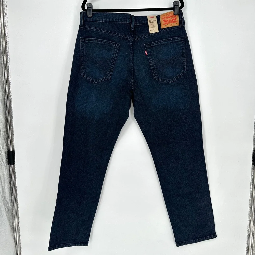 NEW Levi's 541 Athletic Taper Blue Denim Stretch Jeans Casual Everyday Men 36x32